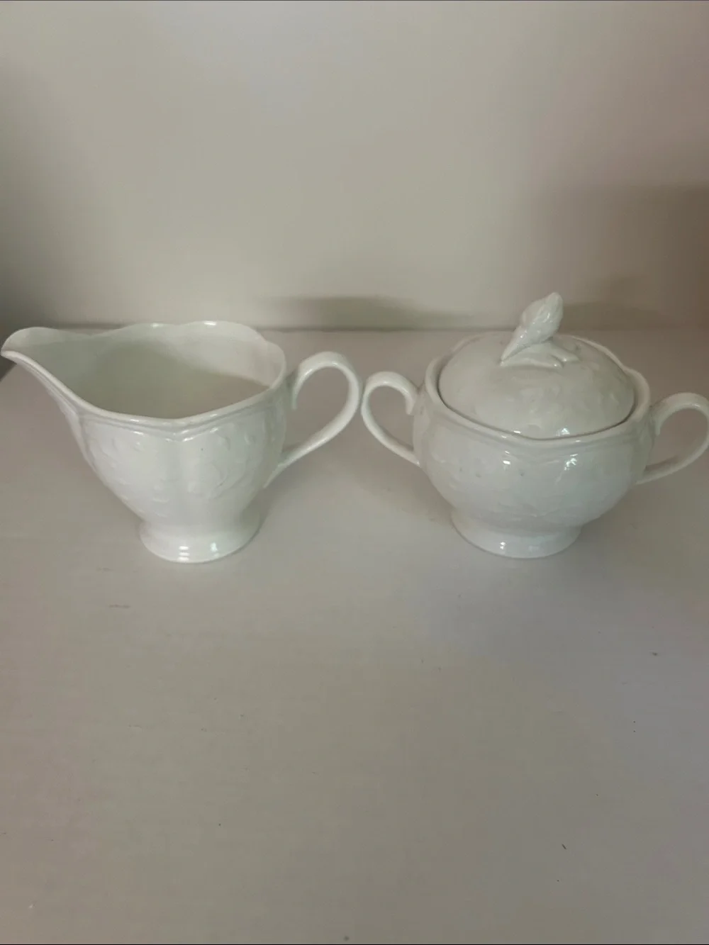 Vintage Lenox Creamer and Sugar Set Butterfly Meadow Cloud Replacement